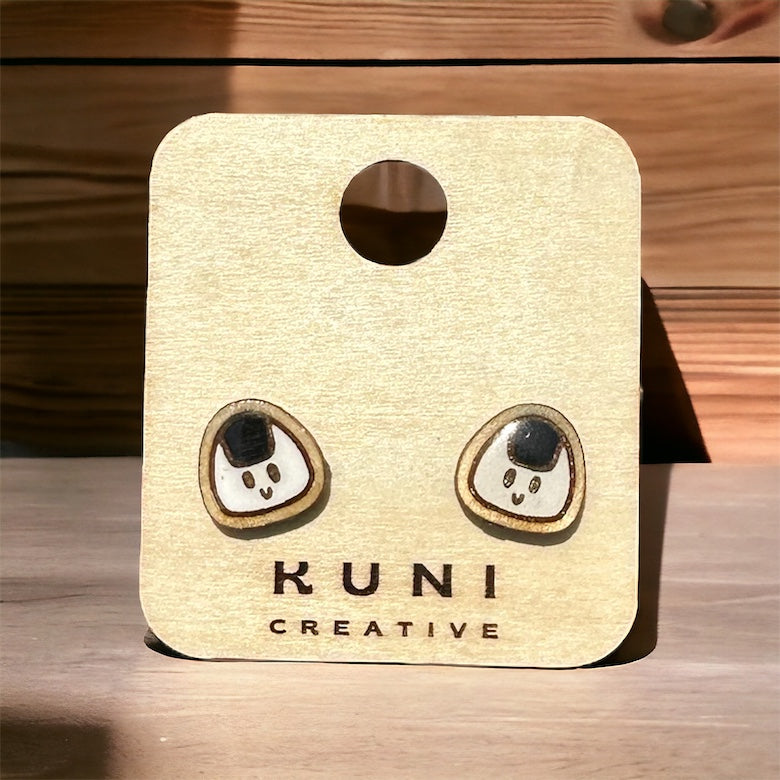 Onigiri Stud Earrings