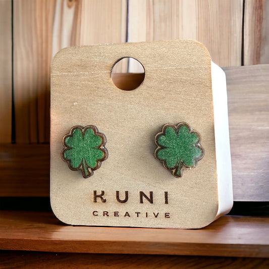 Four Leaf Clover Studs