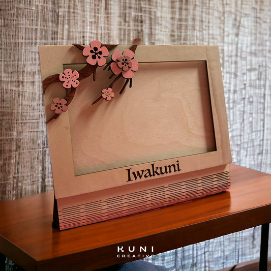 Painted Iwakuni Cherry Blossom 5x7” Photo Frame