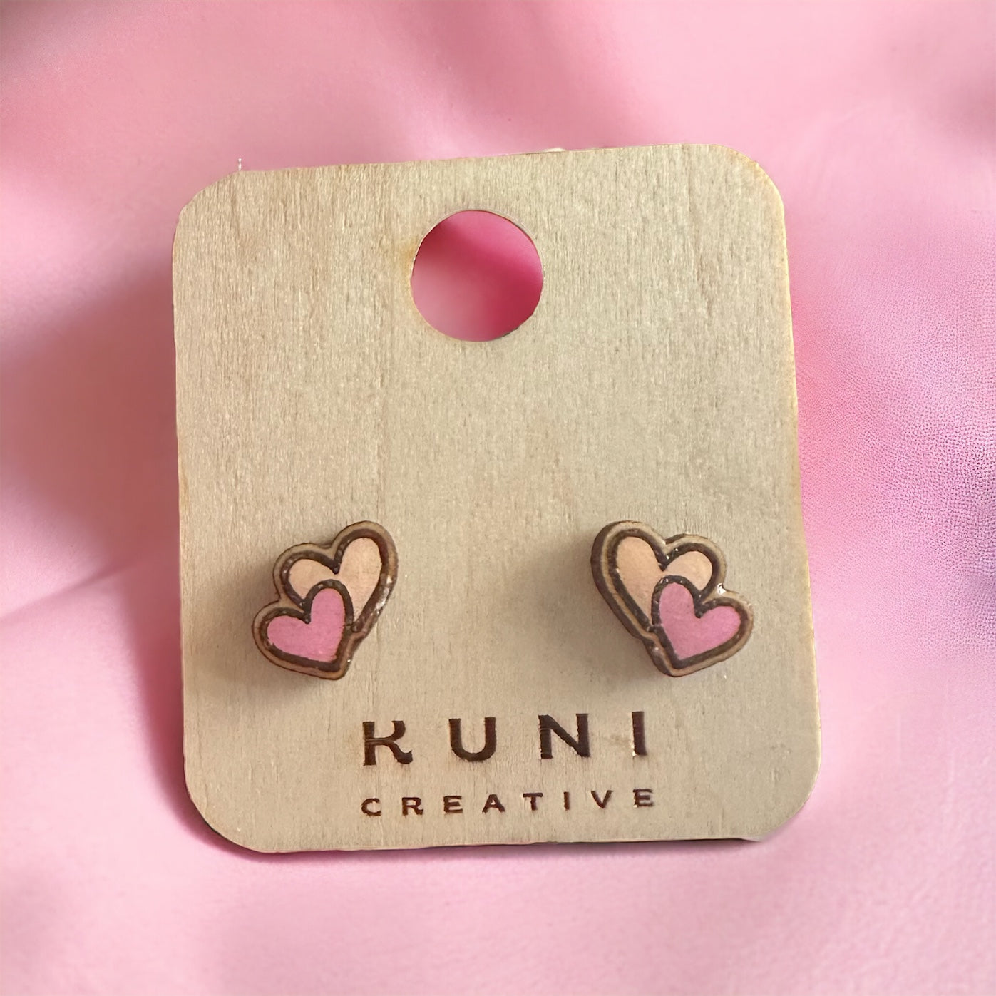 Valentines Double Heart Earrings