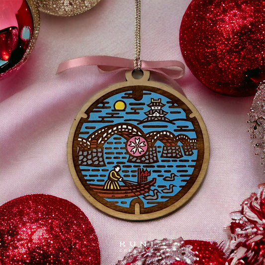 Painted Iwakuni Manhole Cover Ornament