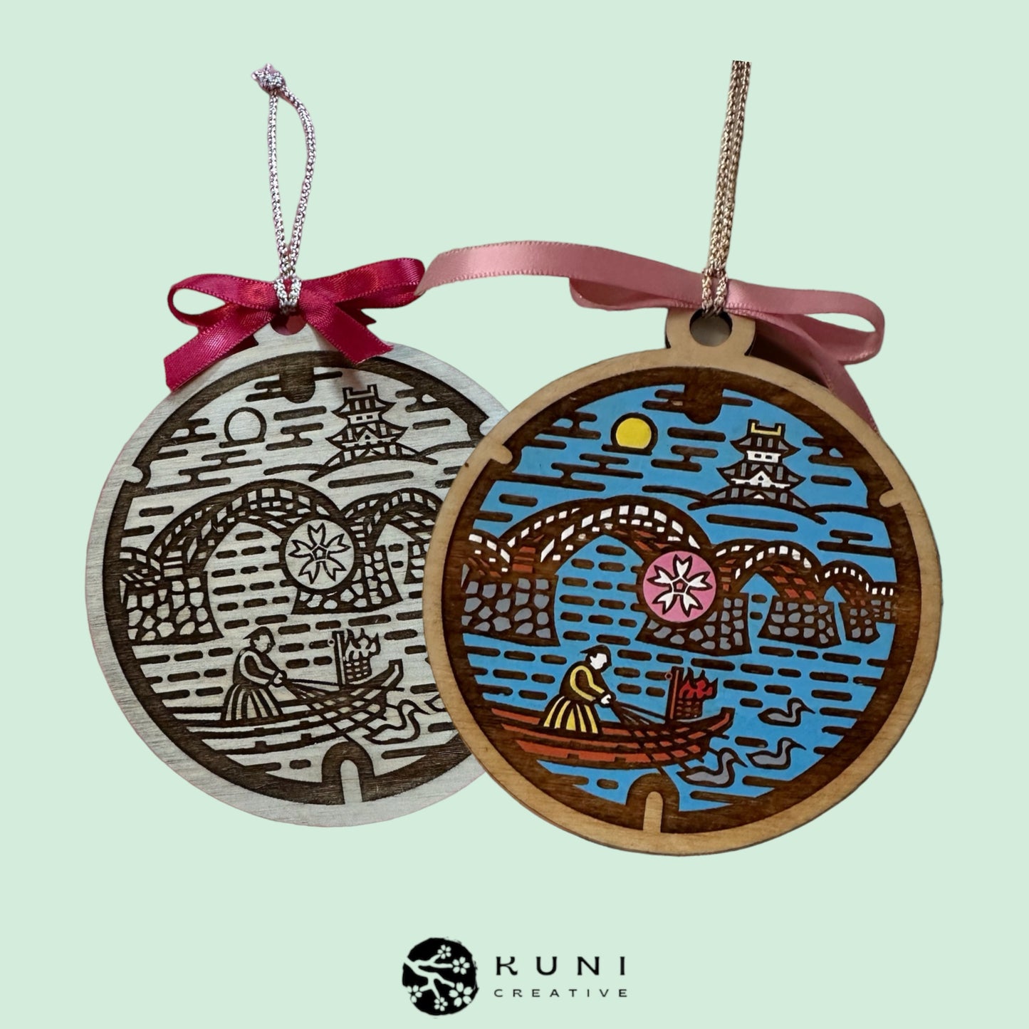 Paint Your Own Iwakuni Manhole Ornament