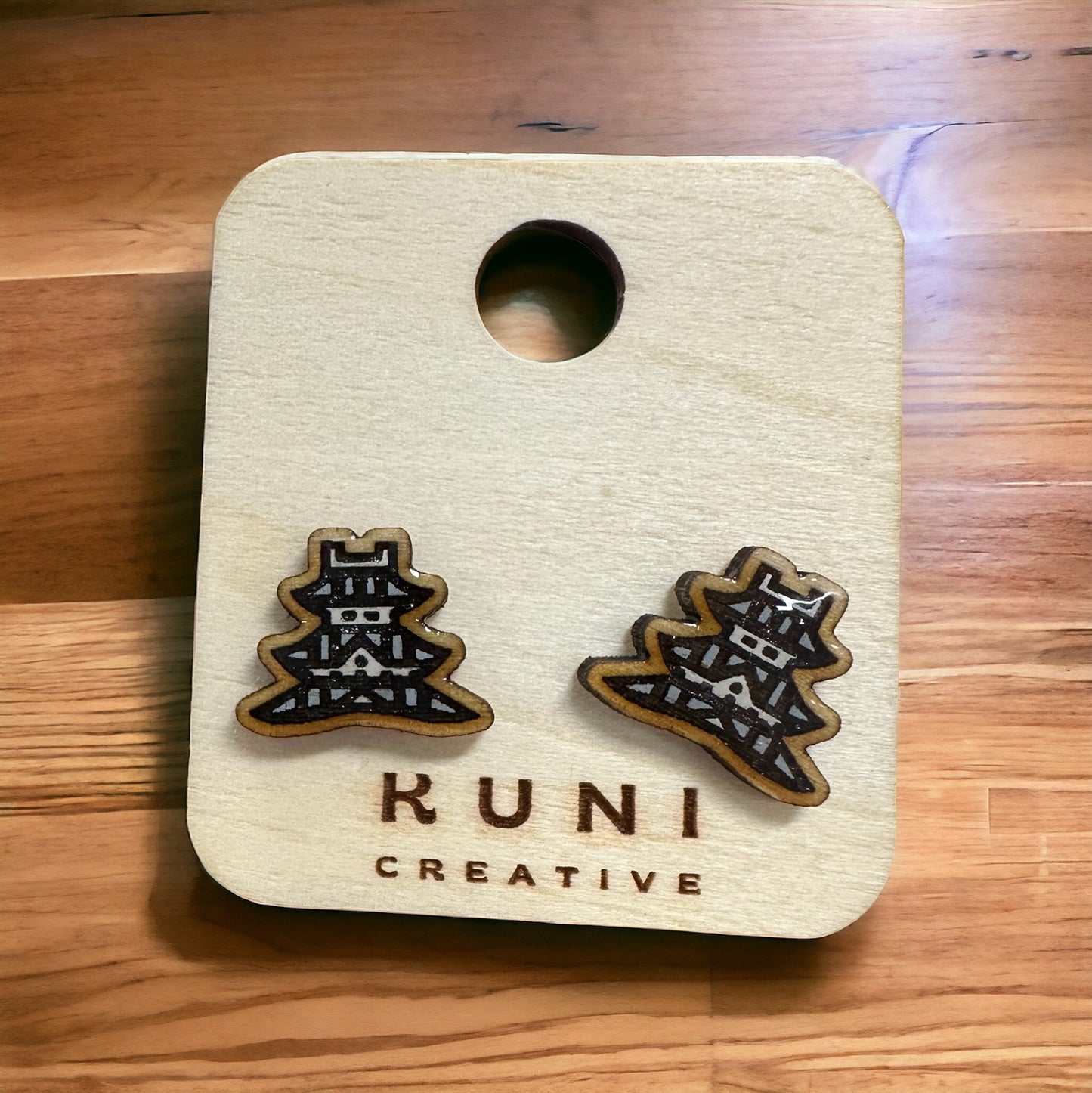 Iwakuni Castle Stud Earrings